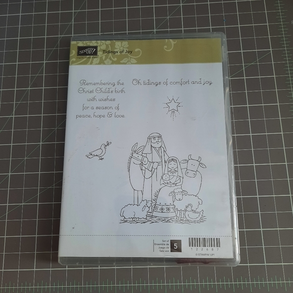 Tidings of Joy Stampin Up rubber cling mount stamp set. - Picture 1 of 2